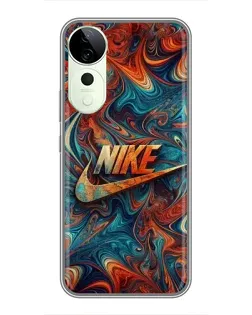 Чехол для Vivo T4 Pro с картинкой «Nike в абстракции»
