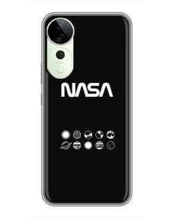 Чехол для Vivo T4 Pro с картинкой «NASA — технический принт»