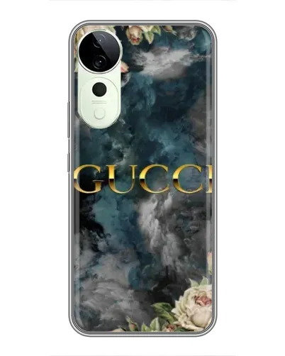 Чехол для Vivo T4 Pro с картинкой «Абстрактные цветы Gucci»
