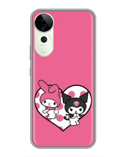 Чехол для Vivo T4 Pro с картинкой «Kuromi и My Melody»