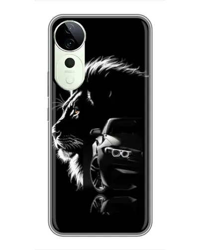 Чехол для Vivo T4 Pro с картинкой «BMW и лев»