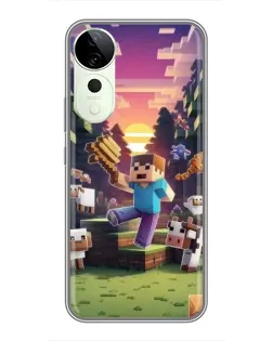 Чохол для Vivo T4 Pro з картинкою «Стів на фермі» Чохол для Vivo T4 Pro з картинкою «Стів на фермі»