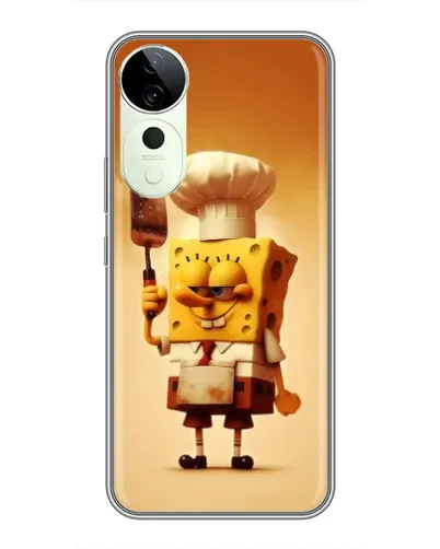 Чехол для Vivo T4 Pro с картинкой «Губка Боб повар» Чехол для Vivo T4 Pro с картинкой «Губка Боб повар»