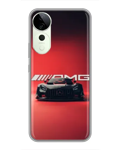 Чехол для Vivo T4 Pro с картинкой «Mercedes AMG — красная линия» Чехол для Vivo T4 Pro с картинкой «Mercedes AMG — красная линия»