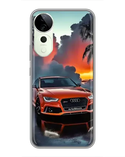 Чехол для Vivo T4 Pro с картинкой «Audi — закат»
