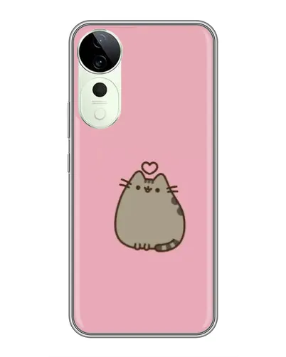Чехол для Vivo T4 Pro с картинкой «Pusheen сердце» Чехол для Vivo T4 Pro с картинкой «Pusheen сердце»