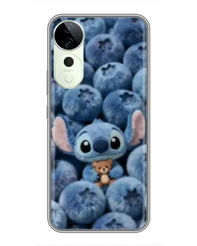 Чехол для Vivo T4 Pro с картинкой «Стич и голубика» Чехол для Vivo T4 Pro с картинкой «Стич и голубика»