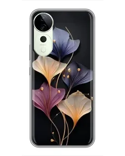 Чехол для Vivo T4 Pro с картинкой «Лиловые цветы грации»