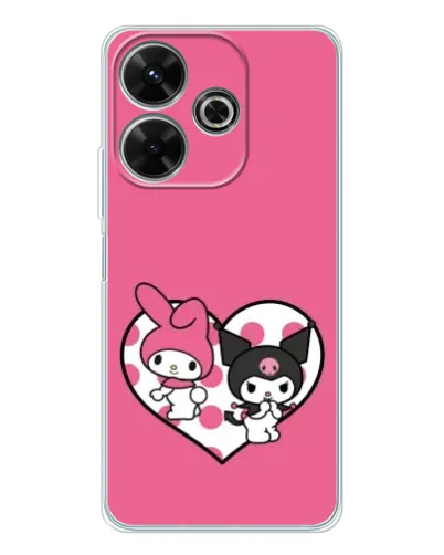 Чехол для Vivo T4R 5G с картинкой «Kuromi и My Melody»