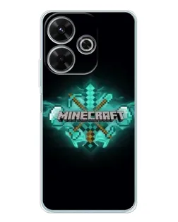 Чехол для Vivo T4R 5G с картинкой «Minecraft Diamond лого»