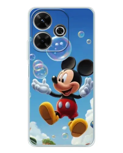 Чехол для Vivo T4R 5G с картинкой «Mickey и мыльные пузыри»