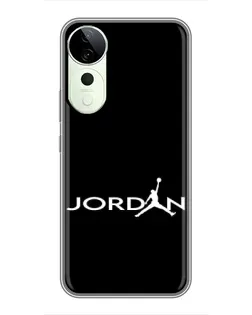 Чехол для ViVO T5e с картинкой «Jordan White Logo»