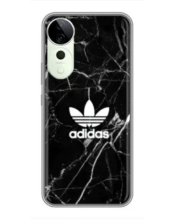 Чехол для ViVO T5e с картинкой «Белый мрамор Adidas»
