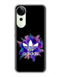 Чехол для ViVO T5e с картинкой «Взрыв красок Adidas»