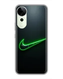 Чехол для ViVO T5e с картинкой «Неоновый контур Nike»