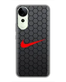 Чехол для ViVO T5e с картинкой «Nike — карбоновая сетка»