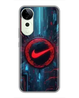 Чехол для ViVO T5e с картинкой «Техногенный стиль Nike»