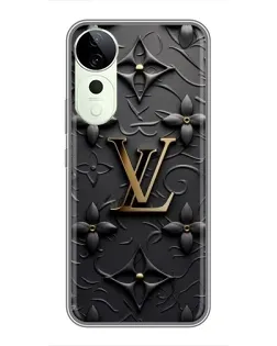 Чехол для ViVO T5e с картинкой «Кожаная текстура LV»