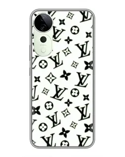 Чехол для ViVO T5e с картинкой «Монохромный хаос LV»