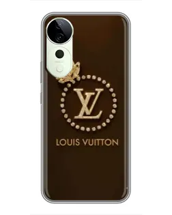 Чехол для ViVO T5e с картинкой «LV — золотая печать»