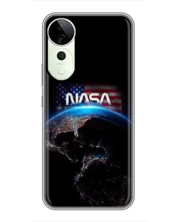 Чехол для ViVO T5e с картинкой «Земля из космоса NASA»