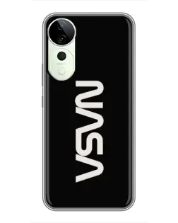 Чехол для ViVO T5e с картинкой «NASA — вертикальный логотип»