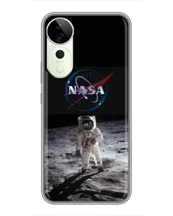 Чехол для ViVO T5e с картинкой «Астронавт на Луне»