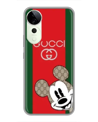 Чехол для ViVO T5e с картинкой «Gucci — полосы и Микки»