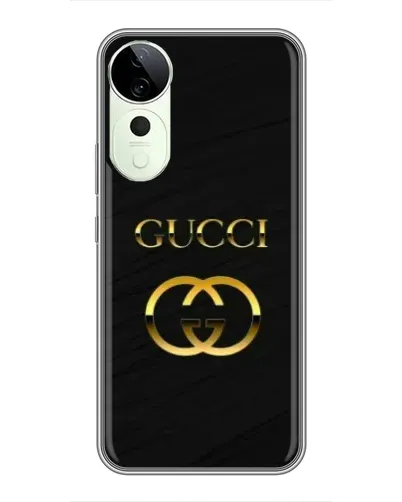 Чехол для ViVO T5e с картинкой «Золотой логотип Gucci»