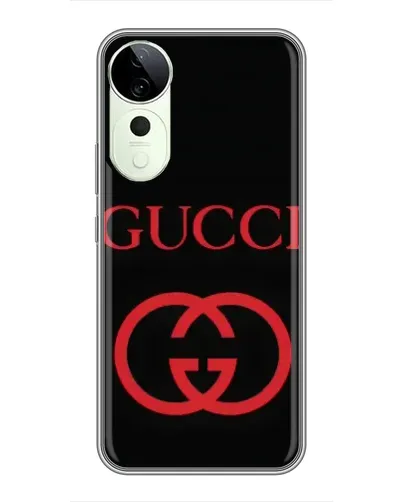 Чехол для ViVO T5e с картинкой «Gucci — красный логотип»
