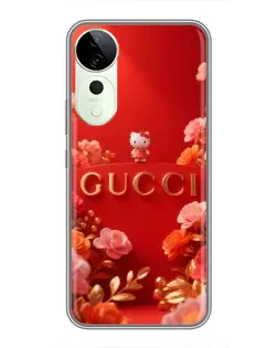 Чехол для ViVO T5e с картинкой «Gucci — золотой сад»