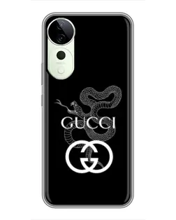 Чехол для ViVO T5e с картинкой «Gucci — серебряная змея»