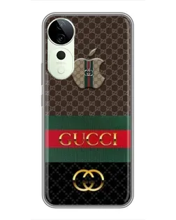 Чехол для ViVO T5e с картинкой «Gucci — брендированный десерт»
