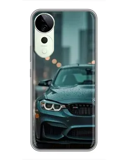 Чехол для ViVO T5e с картинкой «BMW в огнях города»