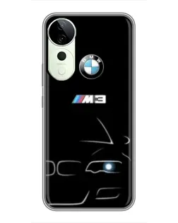 Чехол для ViVO T5e с картинкой «Минималистичный принт BMW M3»