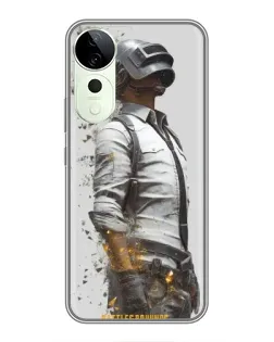 Чехол для ViVO T5e с картинкой «PUBG — боец в пыли»