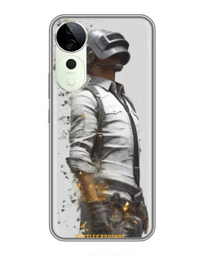 Чехол для ViVO T5e с картинкой «PUBG — боец в пыли»