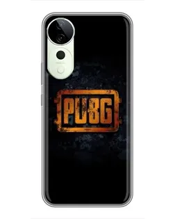 Чехол для ViVO T5e с картинкой «PUBG — золотой логотип»