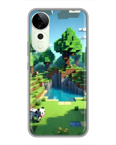 Чехол для ViVO T5e с картинкой «Minecraft летний день»