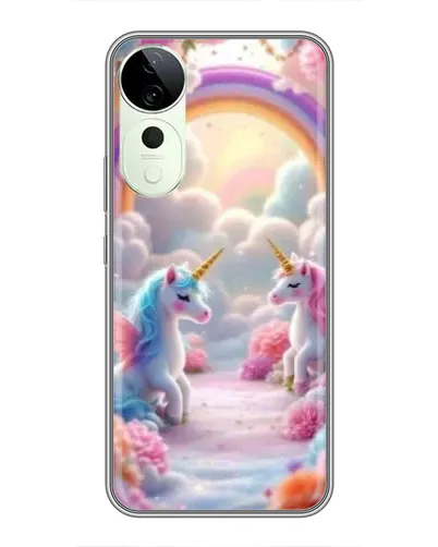 Чехол для ViVO T5e с картинкой «Радуга и единороги» Чехол для ViVO T5e с картинкой «Радуга и единороги»