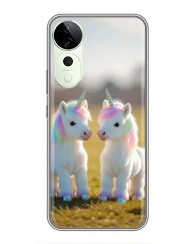 Чехол для ViVO T5e с картинкой «Пара единорогов» Чехол для ViVO T5e с картинкой «Пара единорогов»