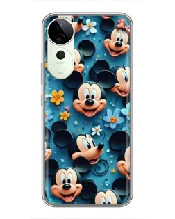 Чехол для ViVO T5e с картинкой «Паттерн Микки и Минни»