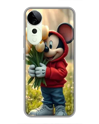 Чехол для ViVO T5e с картинкой «Микки с тюльпанами» Чехол для ViVO T5e с картинкой «Микки с тюльпанами»