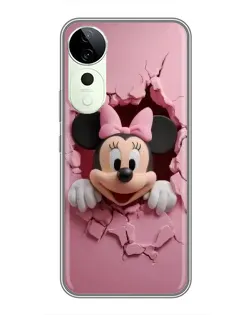 Чехол для ViVO T5e с картинкой «Минни сквозь стену»
