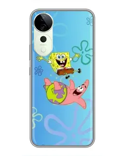 Чехол для ViVO T5e с картинкой «Спанч Боб и Патрик»