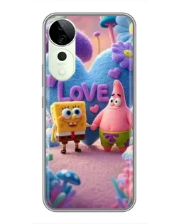 Чехол для ViVO T5e с картинкой «Губка Боб Патрик»