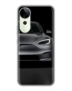 Чехол для ViVO T5e с картинкой «Tesla Model S Look»