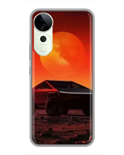 Чехол для ViVO T5e с картинкой «Cybertruck на Марсе»