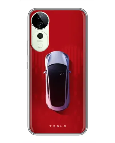 Чехол для ViVO T5e с картинкой «Tesla Top View»