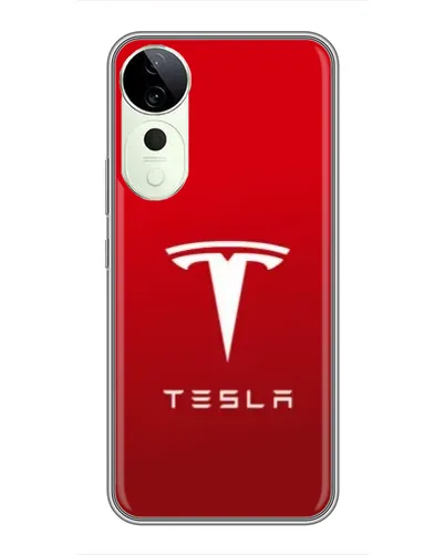 Чехол для ViVO T5e с картинкой «Tesla Red Classic»